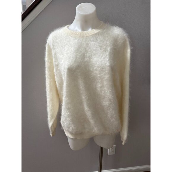 J Crew Brushed Cashmere Shrunken Crewneck Sweater For Women Medium - Picture 3 of 5